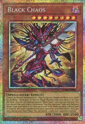 Black Chaos (Starlight Rare) (CORI-EN001) - Chaos Origins 1st Edition