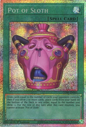 Pot of Sloth (Starlight Rare) (CORI-EN061) - Chaos Origins 1st Edition