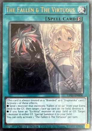 The Fallen & The Virtuous (UP01-EN006) - Ultimate Tournament Pack 1 Limited