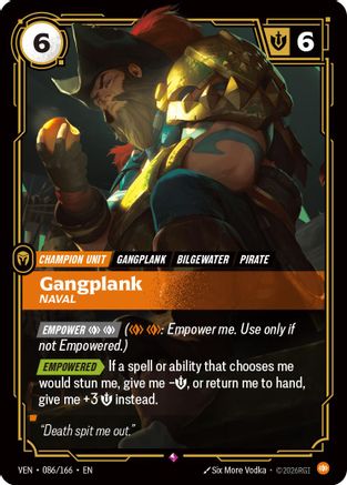 Gangplank - Naval (086/166) - Vendetta Foil