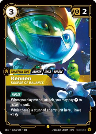 Kennen - Keeper of Balance (Alternate Art) (135a/166) - Vendetta Foil