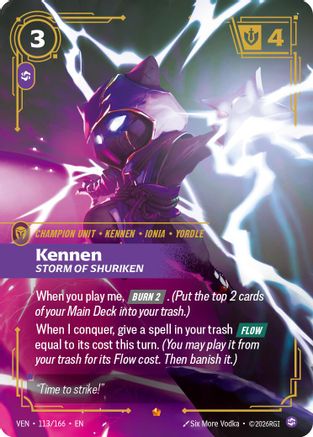 Kennen - Storm of Shuriken (113/166) - Vendetta Foil