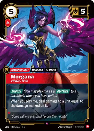 Morgana - Vindictive (017/166) - Vendetta Foil