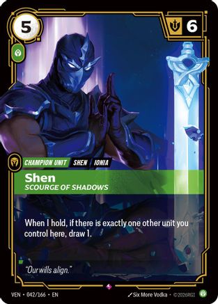 Shen - Scourge of Shadows (042/166) - Vendetta Foil