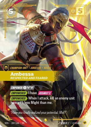 Ambessa - Respected and Feared (Overnumbered) (187/166) - Vendetta Foil