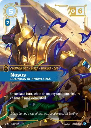 Nasus - Guardian of Knowledge (Overnumbered) (178/166) - Vendetta Foil