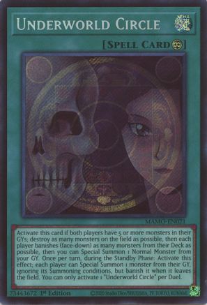 Underworld Circle (Secret Rare) (MAMO-EN021) - Magnificent Monsters 1st Edition