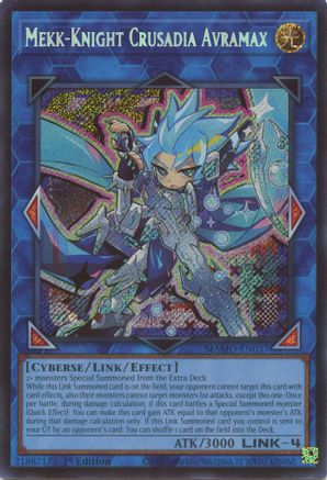 Mekk-Knight Crusadia Avramax (Secret Rare) (MAMO-EN037) - Magnificent Monsters 1st Edition