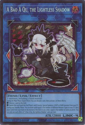 A Bao A Qu, the Lightless Shadow (Secret Rare) (MAMO-EN038) - Magnificent Monsters 1st Edition