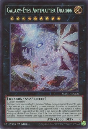 Galaxy-Eyes Antimatter Dragon (MAMO-EN124) - Magnificent Monsters 1st Edition