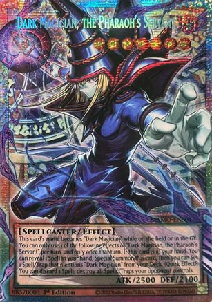 Dark Magician, the Pharaoh's Servant (Starlight Rare)  (Extended Art) (MAMO-EN001) - Magnificent Monsters 1st Edition