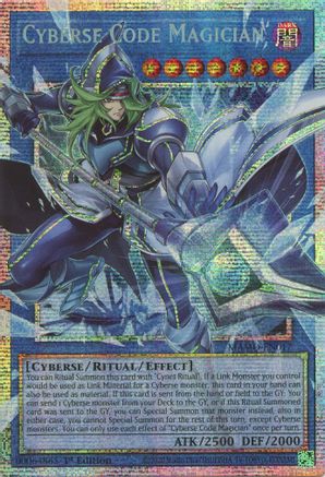 Cyberse Code Magician (Starlight Rare) (Extended Art) (MAMO-EN017) - Magnificent Monsters 1st Edition
