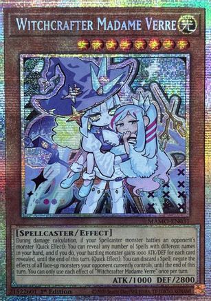 Witchcrafter Madame Verre (Starlight Rare) (MAMO-EN031) - Magnificent Monsters 1st Edition