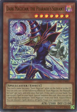 Dark Magician, the Pharaoh's Servant (MAMO-EN001) - Magnificent Monsters 1st Edition