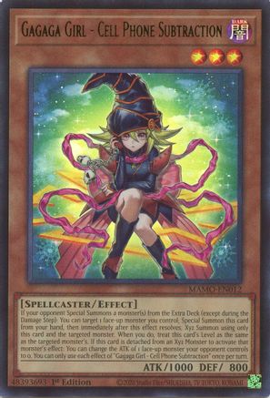 Gagaga Girl - Cell Phone Subtraction (MAMO-EN012) - Magnificent Monsters 1st Edition