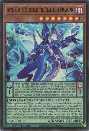 Astrograph Sorcerer, the Starfrost Magician (MAMO-EN015) - Magnificent Monsters 1st Edition