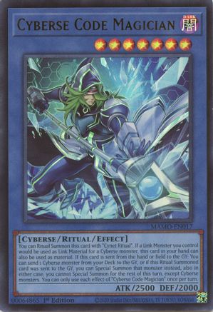 Cyberse Code Magician (MAMO-EN017) - Magnificent Monsters 1st Edition