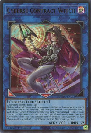 Cyberse Contract Witch (MAMO-EN018) - Magnificent Monsters 1st Edition