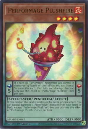 Performage Plushfire (MAMO-EN045) - Magnificent Monsters 1st Edition