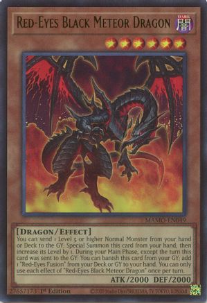 Red-Eyes Black Meteor Dragon (MAMO-EN049) - Magnificent Monsters 1st Edition
