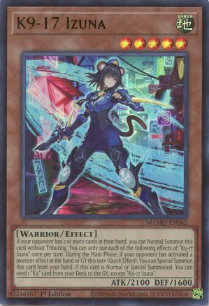 K9-17 Izuna (MAMO-EN062) - Magnificent Monsters 1st Edition