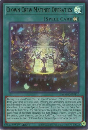 Clown Crew Matinee Operatics (MAMO-EN110) - Magnificent Monsters 1st Edition