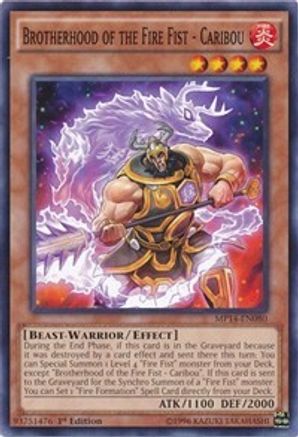 Brotherhood of the Fire Fist - Caribou (MP14-EN080) - 2014 Mega-Tins Mega Pack 1st Edition