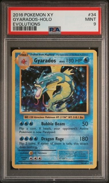 GYARADOS (HOLO) #34 - PSA 9