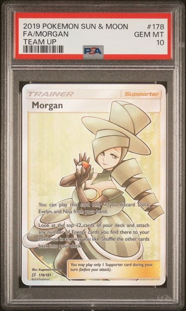2019 POKEMON SUN & MOON TEAM UP #178 FA/MORGAN TEAM UP