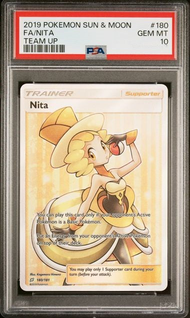 2019 POKEMON SUN & MOON TEAM UP #180 FA/NITA TEAM UP