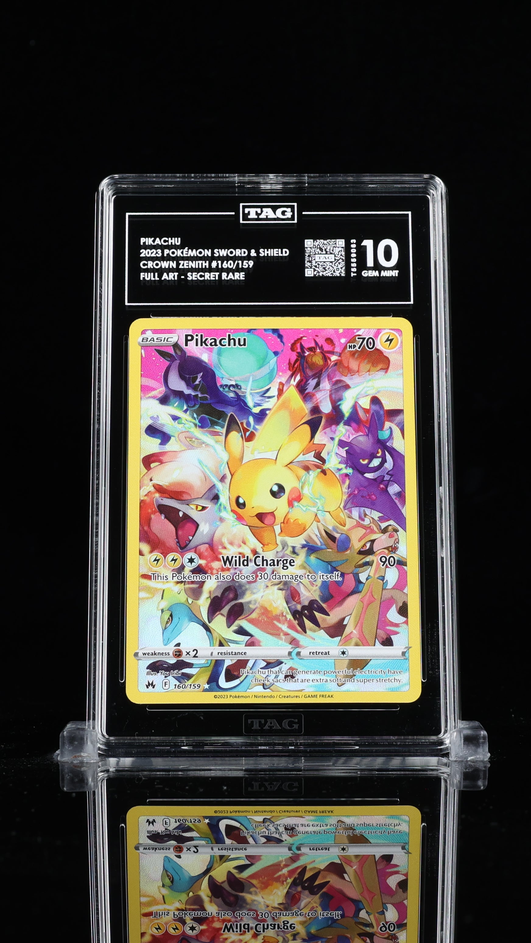 PIKACHU SECRET RARE #160 - TAG 10