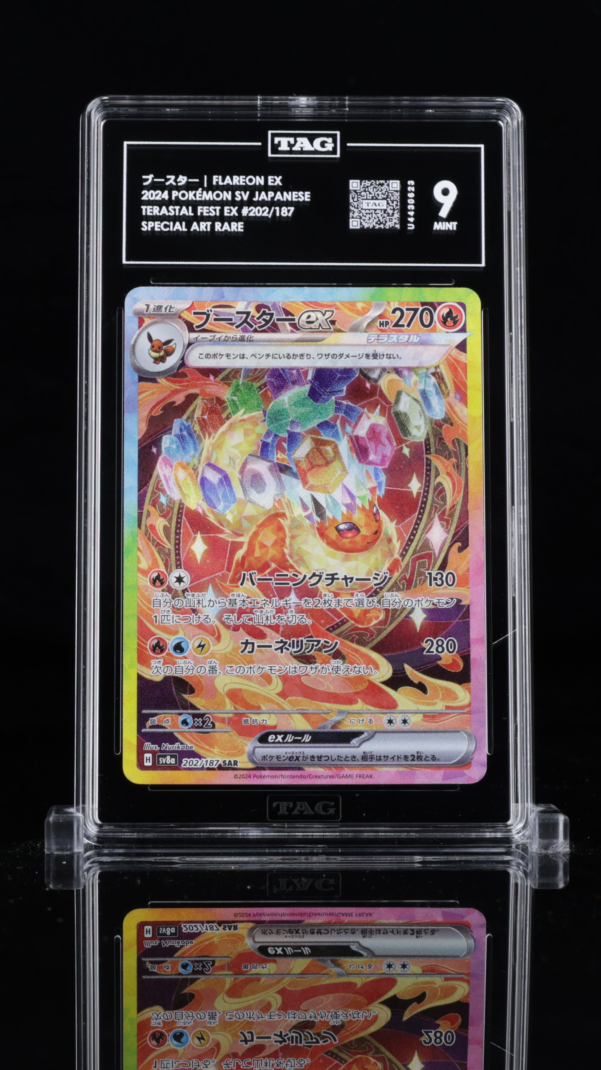 FLAREON EX SAR #202 - TAG 9