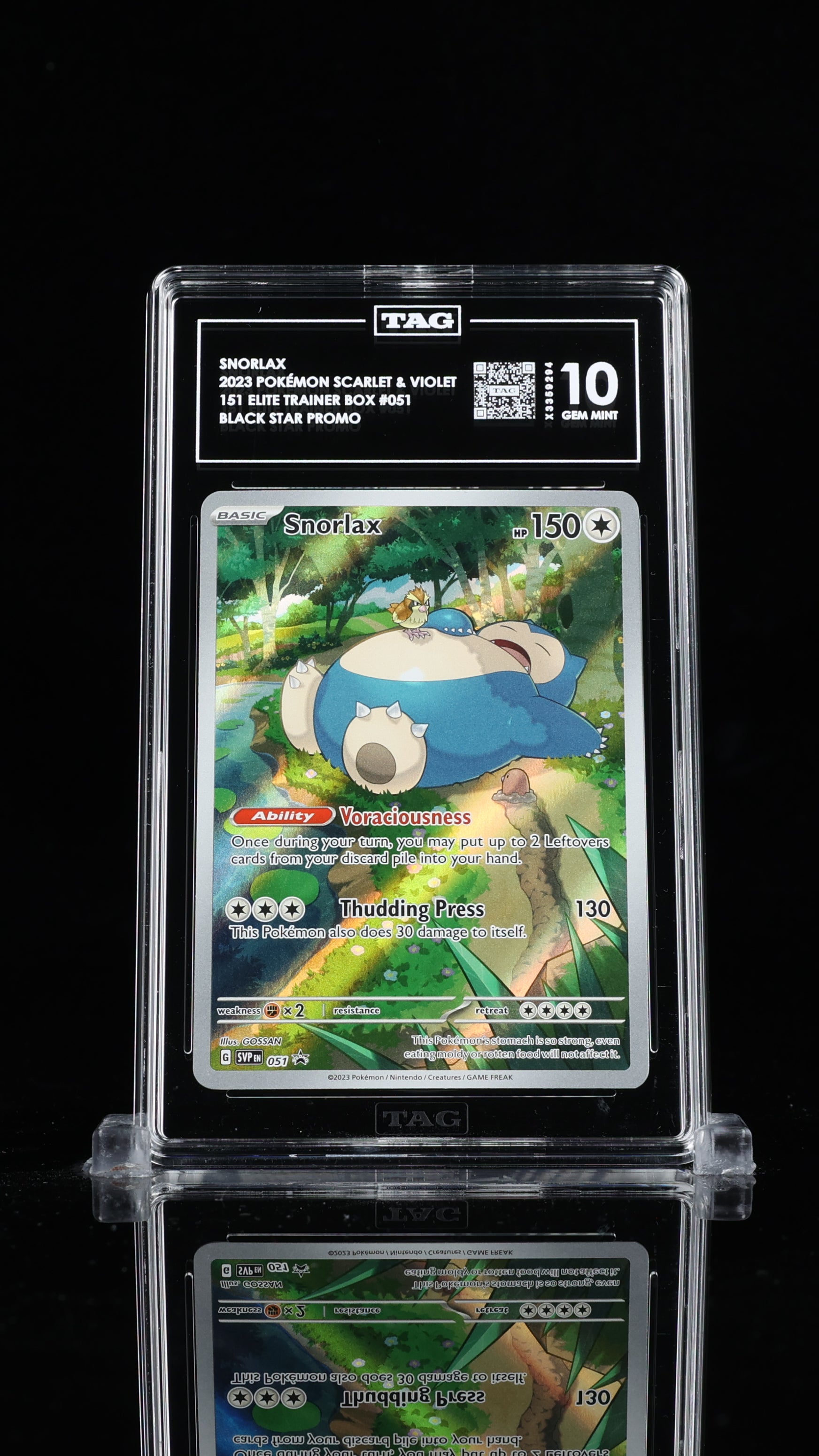 SNORLAX BLACK STAR PROMO #051 - TAG 10